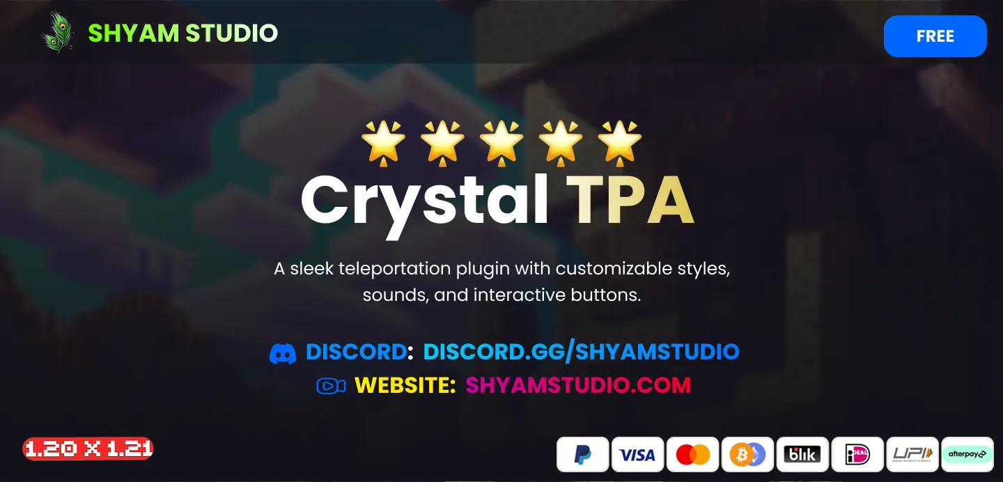 Crystal-TPA Advanced Cpvp Teleports